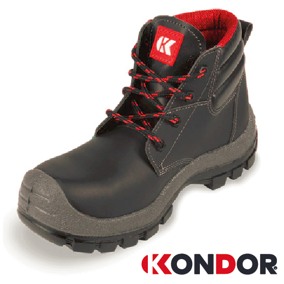 BOTA DE SEGURIDAD JUMBO BLINDADA NEGRA KONDOR