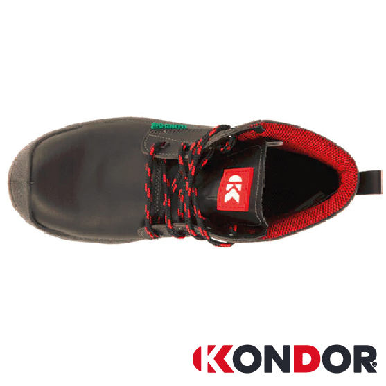 BOTA DE SEGURIDAD JUMBO BLINDADA NEGRA KONDOR