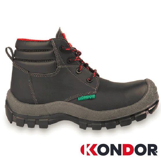 BOTA DE SEGURIDAD JUMBO BLINDADA NEGRA KONDOR