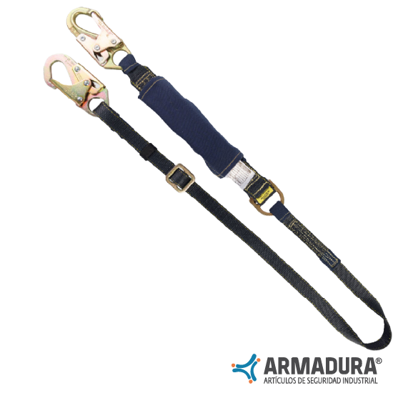 ESLINGA SENCILLA EN REATA IGNIFUGA GRADUABLE CON ABSORBEDOR DE IMPACTO ARMADURA REF. A0359GK
