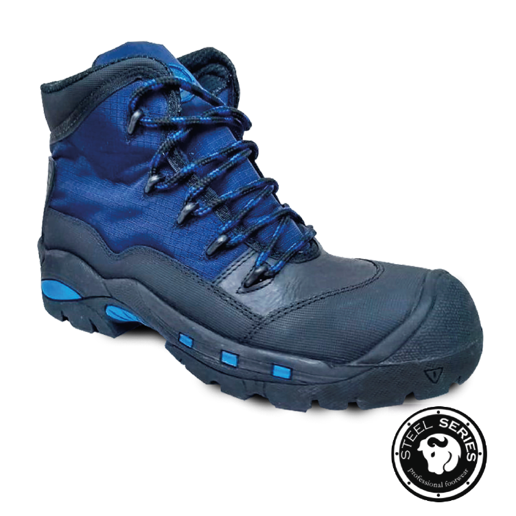 BOTA SEGURIDAD REVOLUTION AZUL STEEL SERIES