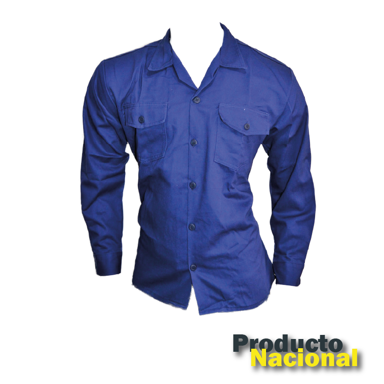 CAMISA EN DRIL MANGA LARGA
