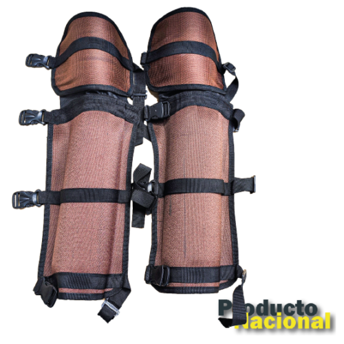 CANILLERAS EN CÁÑAMO CON RODILLERAS PAR