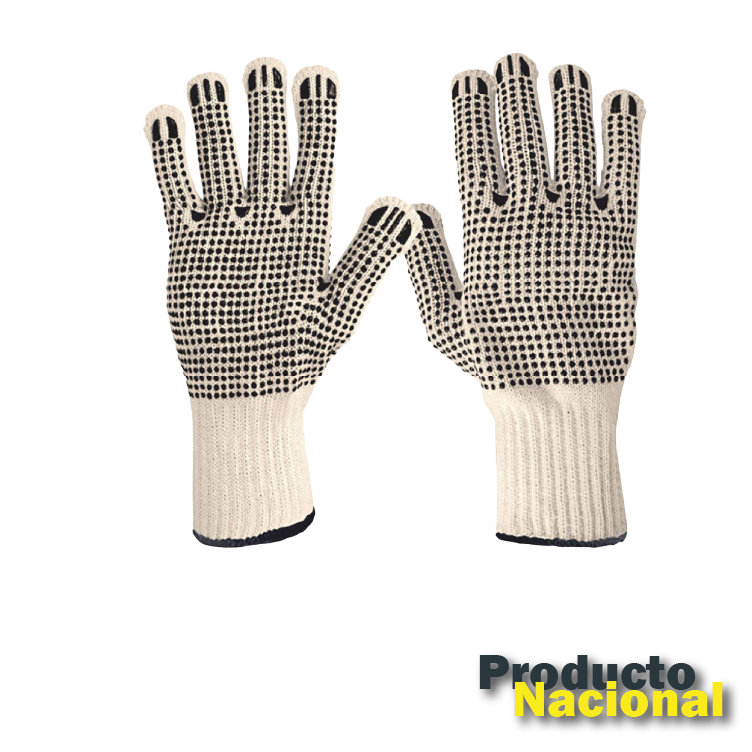 GUANTE PUNTOS PVC