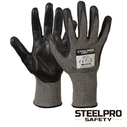 GUANTE MULTIFLEX CUT – 5 NITRILO FOAM STEELPRO