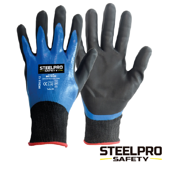 GUANTE MULTIFLEX CUT – 5 NITRILO FULL FOAM STEELPRO