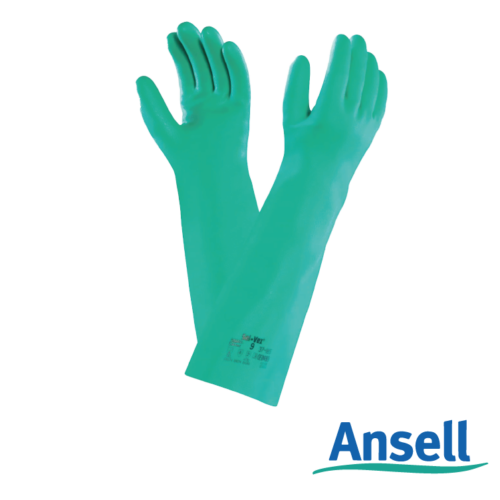 GUANTE NITRILO 18 PULGADAS SOLVEX 37-185 ANSELL