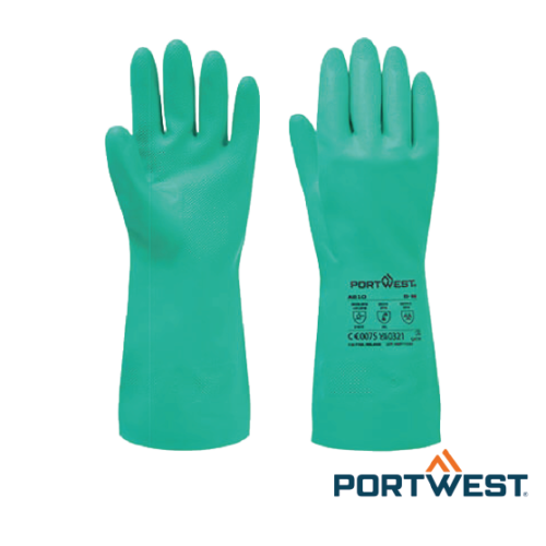 GUANTE QUIMICO NITROSAFE NITRILO VERDE A810 PORTWEST