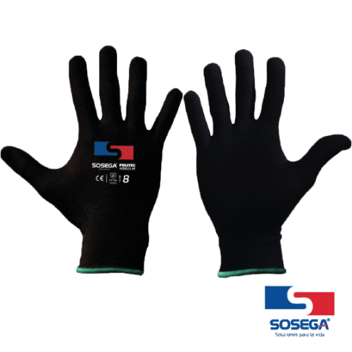 GUANTE POLITEC NYLON NEGRO SOSEGA