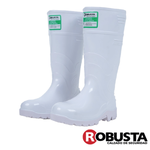 BOTA GUERRERA BLANCA ÁCIDOS GRASOS SEGURIDAD C/P ROBUSTA