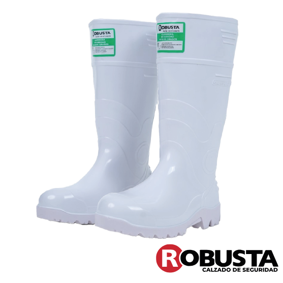 BOTA GUERRERA BLANCA ÁCIDOS GRASOS SEGURIDAD C/P ROBUSTA