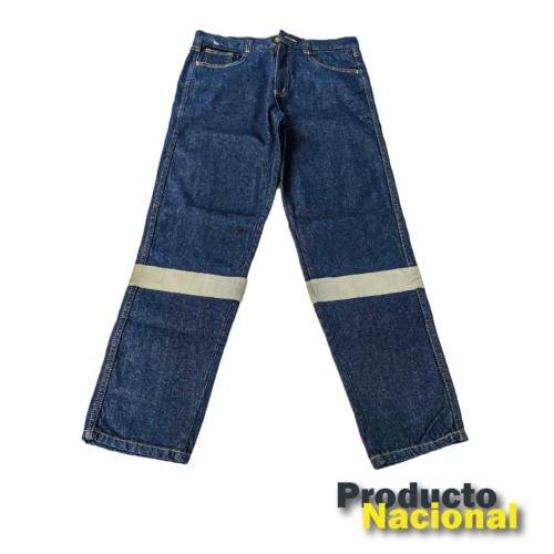 JEAN HOMBRE DOTACIÓN CON CINTA REFLECTIVA EN LA BOTA