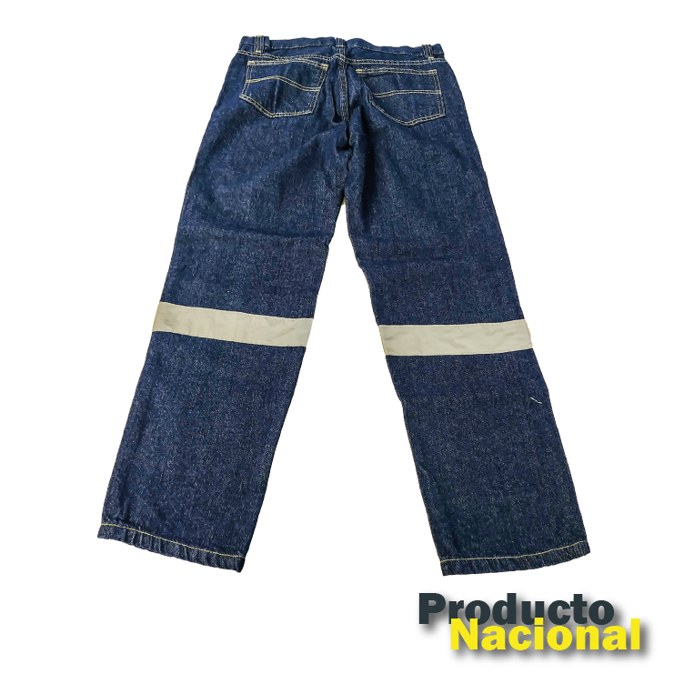 JEAN HOMBRE DOTACIÓN CON CINTA REFLECTIVA EN LA BOTA