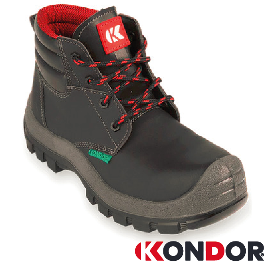 BOTA DE SEGURIDAD JUMBO BLINDADA NEGRA KONDOR