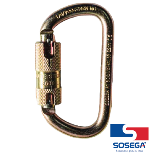MOSQUETÓN ACERO R1 30KN SOSEGA