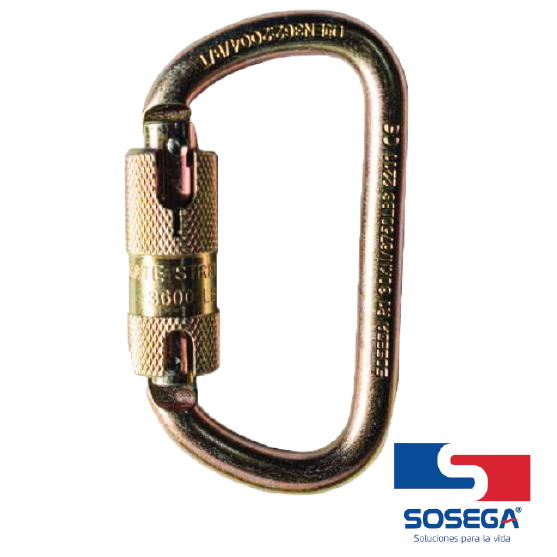 MOSQUETÓN ACERO R1 30KN SOSEGA