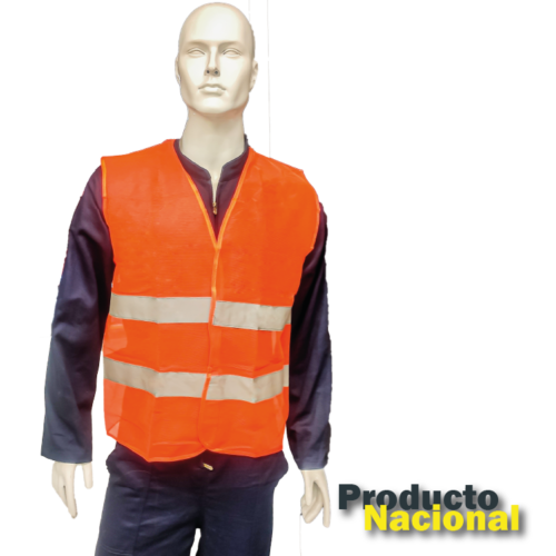 CHALECO SEGURIDAD FLUORESCENTE NARANJA