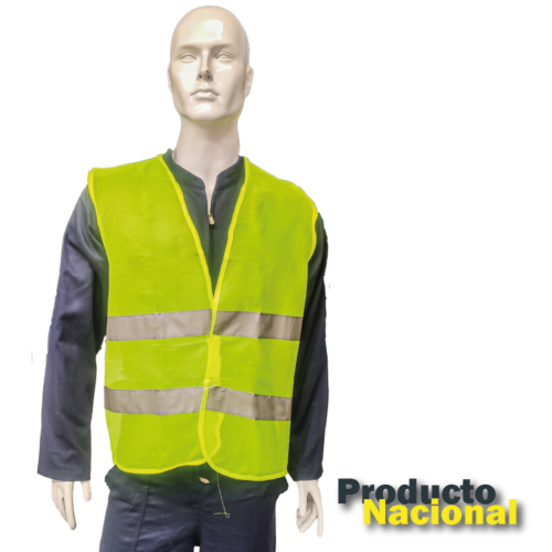 CHALECO SEGURIDAD FLUORESCENTE VERDE