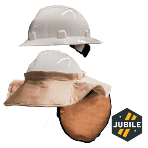 PAVA PARA CASCO TIPO SAFARI O IMPERIO EN DRIL CAQUI JUBILE