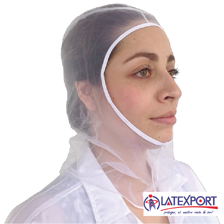 GORRO TIPO MONJA EN VELO BLANCO x 6 UNIDADES LATEXPORT