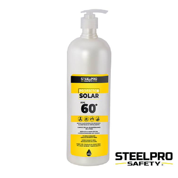 PROTECTOR SOLAR 1LT SPF 60+ STEELPRO