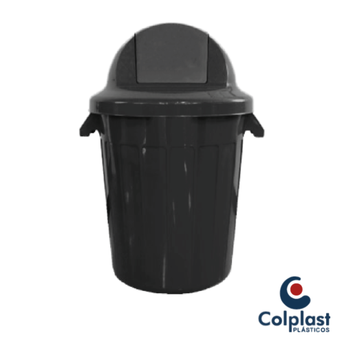 CONTENEDOR 120 LITROS TAPA CÚPULA COLPLAST