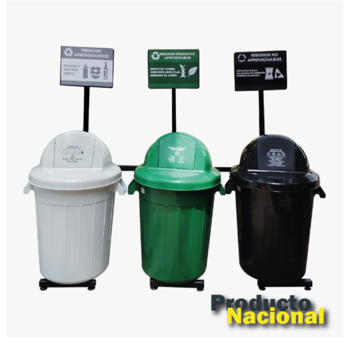 PUNTO ECOLÓGICO 3 PUESTOS 120 LTS