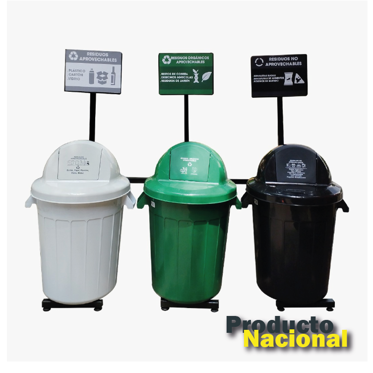 PUNTO ECOLÓGICO 3 PUESTOS 120 LTS
