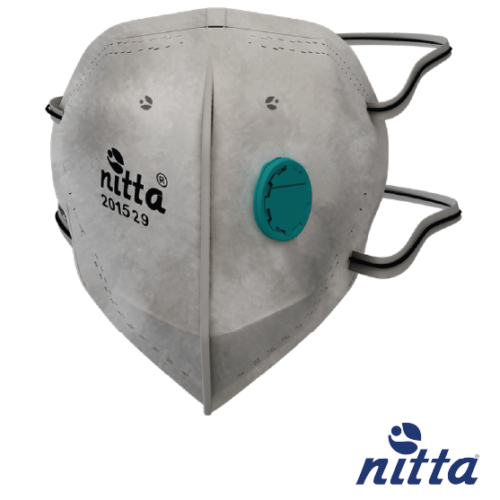 RESPIRADOR CARBÓN ACTIVADO CON VÁLVULA PLEGABLE NITTA