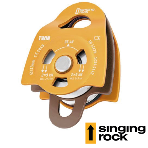 POLEA DOBLE (CUERDA 0 > 13 MM) REF. TWIN RK802 SINGING ROCK