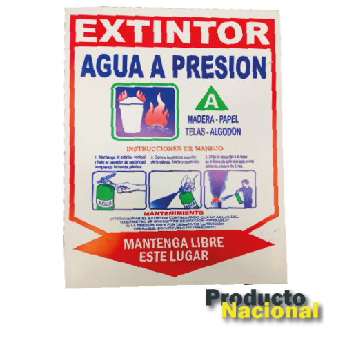 AVISO PARA EXTINTOR (LÁMINA DELGADA)