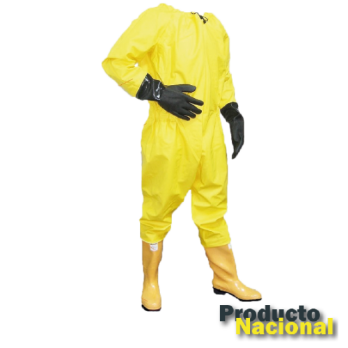 TRAJE ESCAFANDRA PVC AMARILLO CALIBRE 25