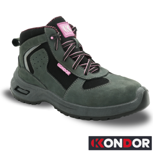 BOTA NOVA DAMA SEGUIRDAD GRIS KONDOR