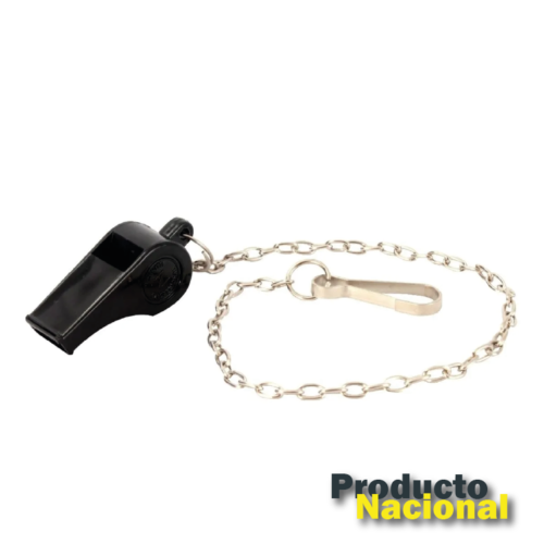 PITO DE EMERGENCIA CON CADENA Y PIN DE AMARRE