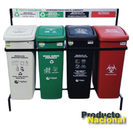 PUNTO ECOLÓGICO 4 PUESTOS 55 LTS