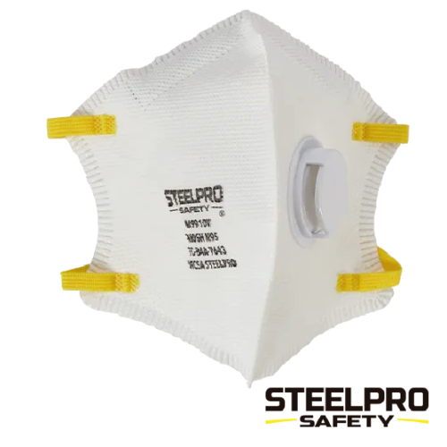 RESPIRADOR M9910 CON VALVULA PLEGABLE BLANCO STEELPRO