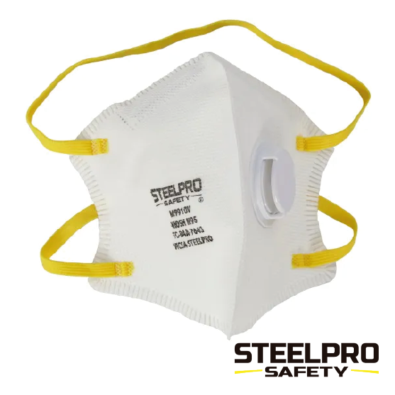 RESPIRADOR M9910 CON VALVULA PLEGABLE BLANCO STEELPRO