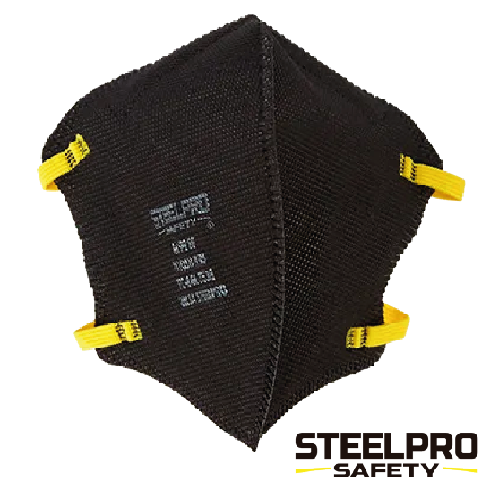 RESPIRADOR M9910 PLEGABLE NEGRO STEELPRO