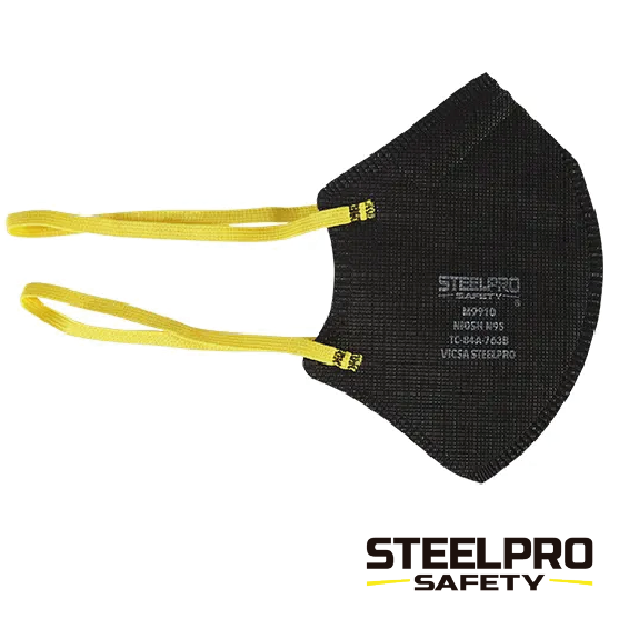 RESPIRADOR M9910 PLEGABLE NEGRO STEELPRO