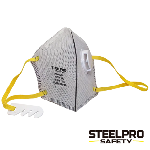 RESPIRADOR M9910CV CARBON ACTIVADO PLEGABLE STEELPRO