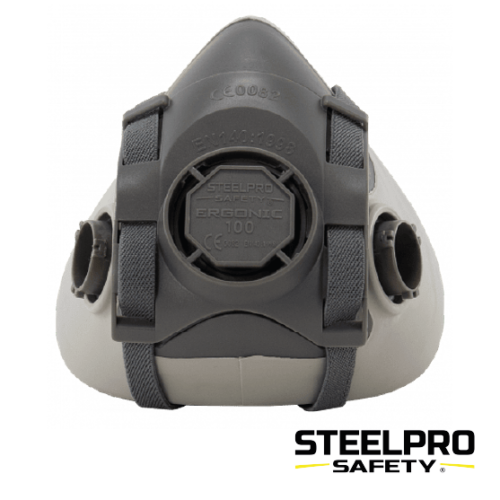 RESPIRADOR MEDIO ROSTRO ERGONIC 100 TPR TALLA M STEELPRO