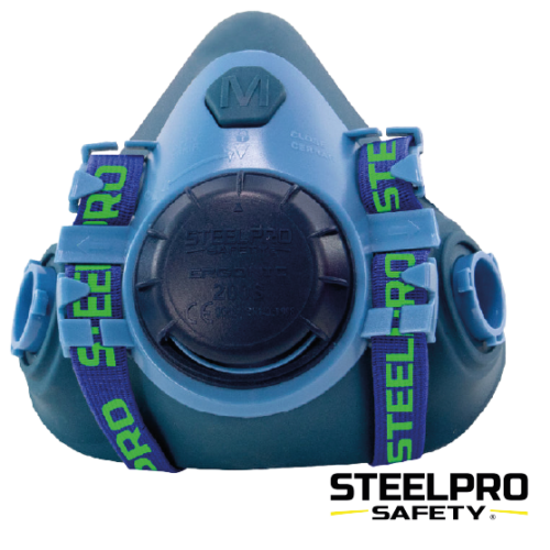 RESPIRADOR MEDIO ROSTRO ERGONIC 200S SILICONA TALLA M STEELPRO