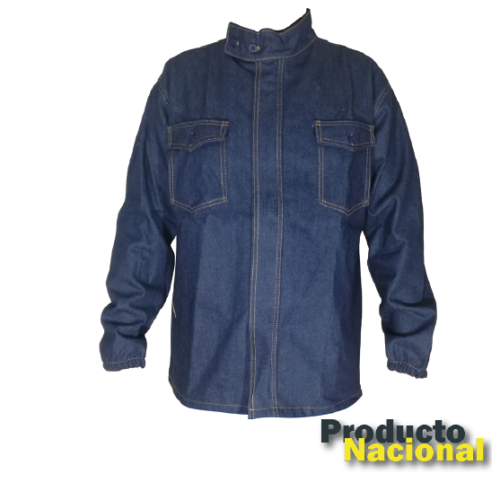 CAMISA DE SOLDADOR EN ÍNDIGO MANGA LARGA