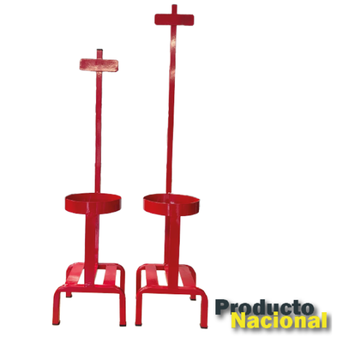 CANASTILLA DE PISO ROJA PARA EXTINTOR CO2 10/15 LBS