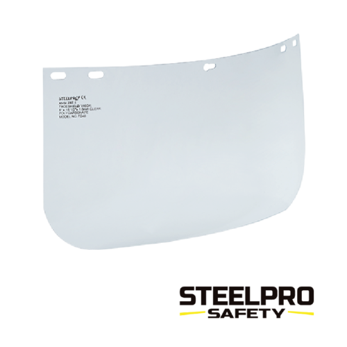 VISOR POLICARBONATO SIN RIBETE STEELPRO